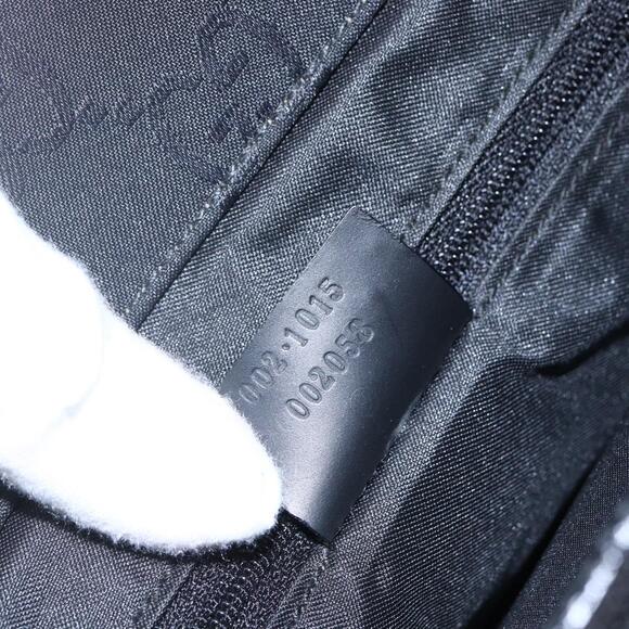 GUCCI GG Canvas Bamboo Hand Bag Nylon Black Silver 002 002 - Picture 13 of 13